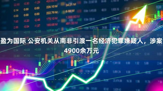 盈为国际 公安机关从南非引渡一名经济犯罪嫌疑人，涉案4900余万元