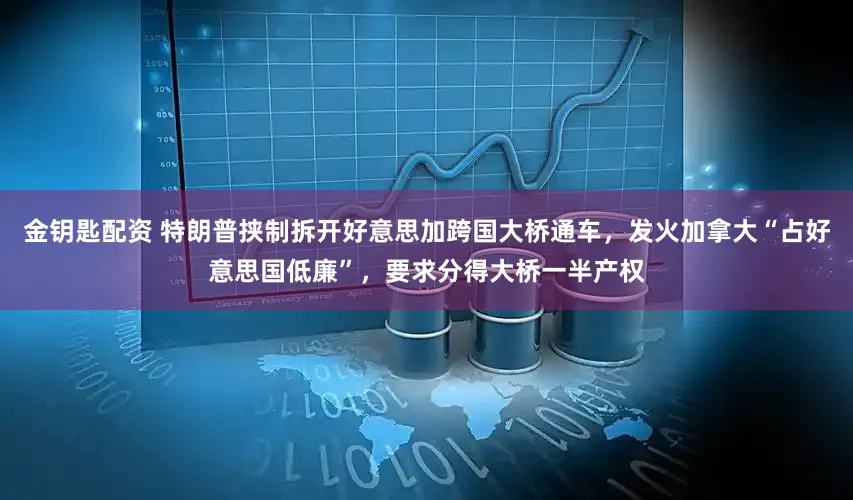 金钥匙配资 特朗普挟制拆开好意思加跨国大桥通车，发火加拿大“占好意思国低廉”，要求分得大桥一半产权