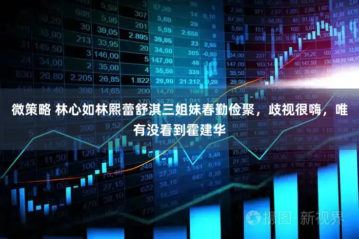 微策略 林心如林熙蕾舒淇三姐妹春勤俭聚，歧视很嗨，唯有没看到霍建华