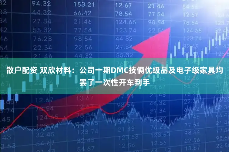 散户配资 双欣材料:公司一期DMC技俩优级品及电子级家具均罢了一次性开车到手